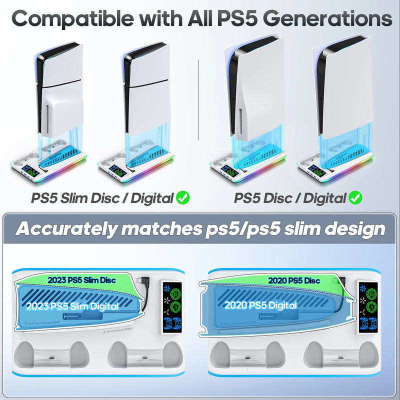 4 in 1 PS5 Multifunctional Dock Station