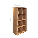 2 X 4 Cube Bookshelf Bookshelves For Home, Office, Walnut Color