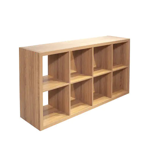 2 X 4 Cube Bookshelf Bookshelves For Home, Office, Walnut Color