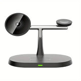 Magnetic 3-in-1 Wireless Charger Station