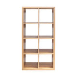 2 X 4 Cube Bookshelf Bookshelves For Home, Office, Walnut Color